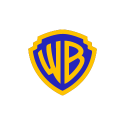 Warner brothers media company logo.
