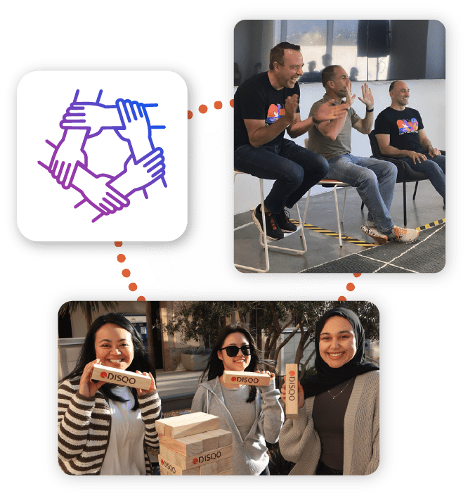 Image of DISQO employees for the careers page.