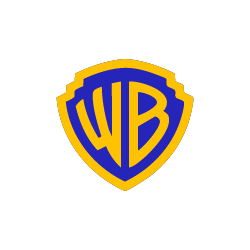Warner brothers media company logo.